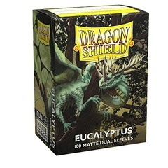 Dragonshield Eucalyptus Matte Dual Sleeves - 100ct